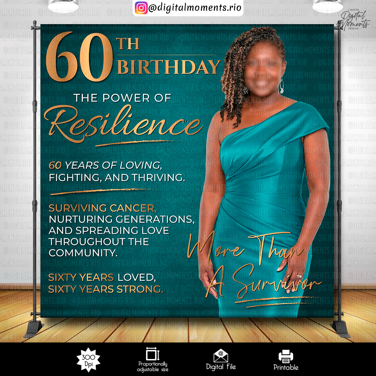 Magazine Cover - Backdrop - Birthday