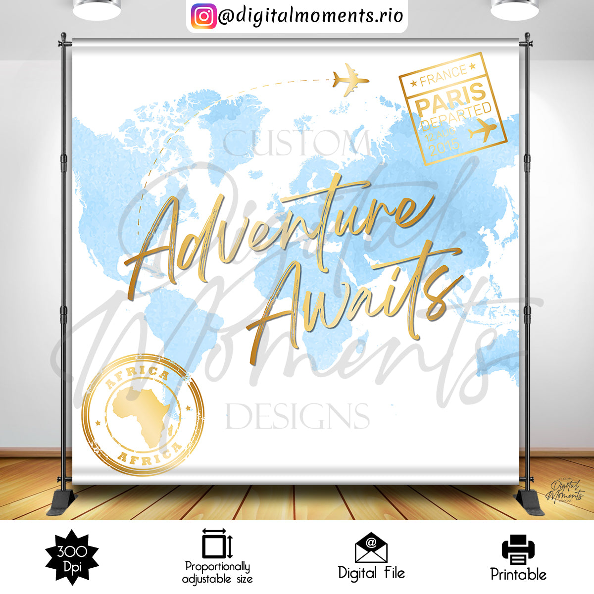 Adventure Awaits Balloon 8x8 02, events, custom, adventure, 8x8, awaits, backdrop, design