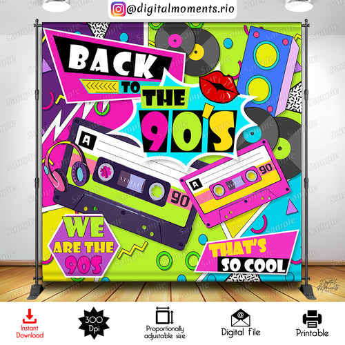 Back To 90s 8x8 Instant 2, events, back, 90's, 8x8, backdrop, design, instant
