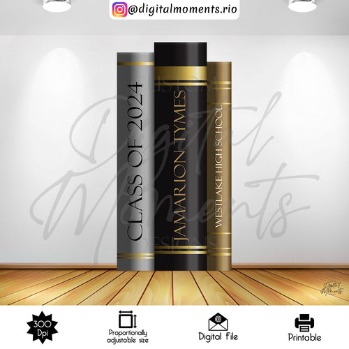 Books 4x7, events, custom, panel, books, graduation, design, 4x7