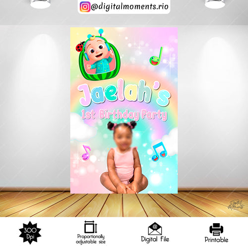 Cocomelon Jaelah 4x6, events, cocomelon, custom, picture, panel, 4x6, design