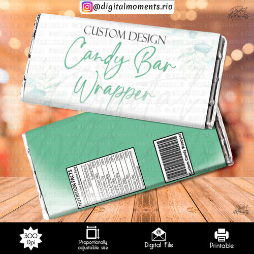 Custom Candy Bar Wrapper, events, custom, candy, design, wrapper
