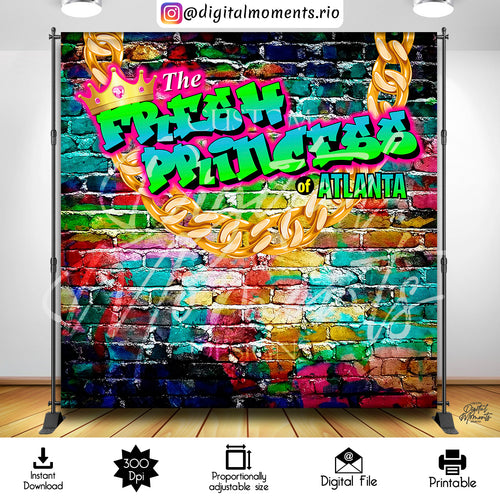 Fresh Princess  6x6 Instant_6a966d34 01fb 4ba0 A1c9 7cef6fd16eea, fresh, atlanta, events, princess, 8x8, backdrop, design, instant
