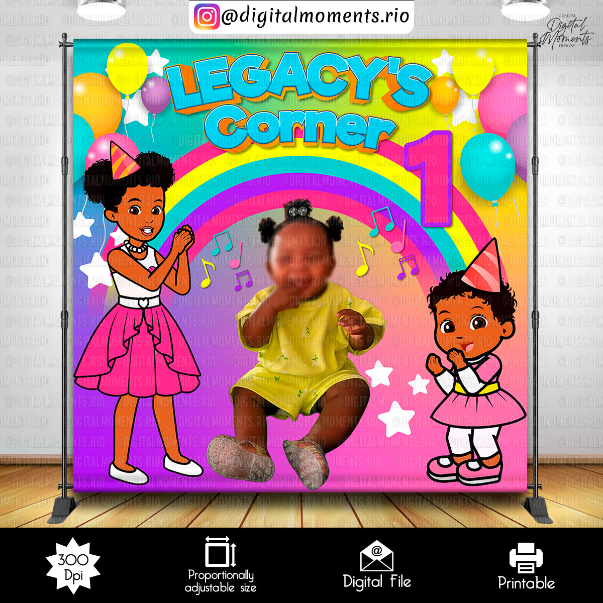 Gracie's Corner 8x8 Custom Backdrop, Custom Digital File | Digital Download for Events for Events. 8x8, arts, backdrop, backdrop-sign, celeb…