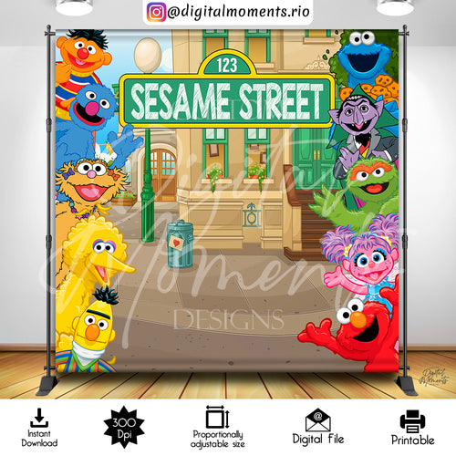 Sesame Street 8x8 Instant, events, sesame, 8x8, backdrop, design, street, instant