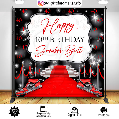 Sneakers Ball 40 8x8, events, custom, ball, 8x8, sneaker, backdrop