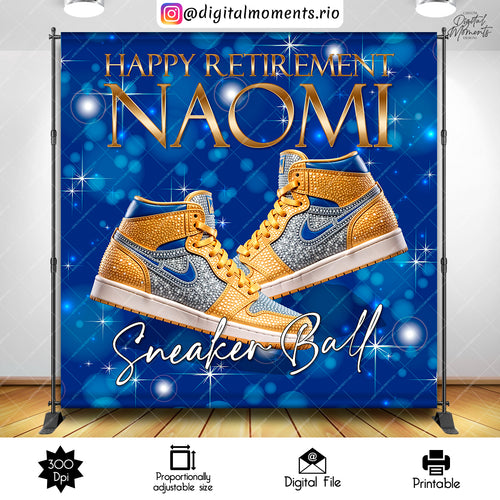 Sneaker Ball 8x8 Custom Backdrop, Digital file only | Digital Download for Events