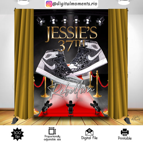 Sneakers Rebellion 5x7, events, custom, ball, sneaker, backdrop, 6x8