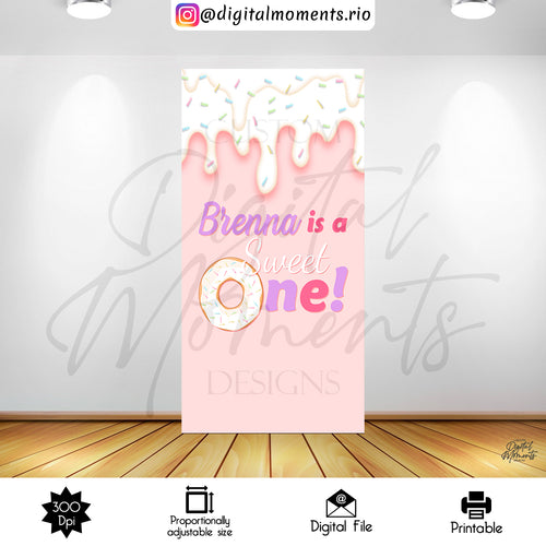 Sweet One Breena 4x7, events, candyland, sweet, one, custom, panel, design, 4x7