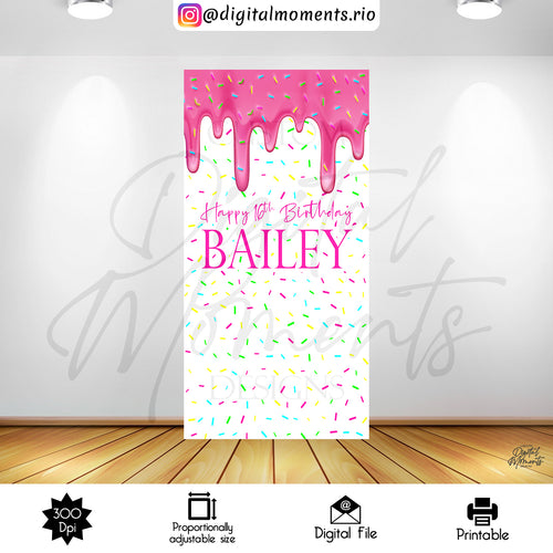 Sweet Sixteen Bailey 4x7 2, events, candyland, sweet, custom, panel, design, 4x7