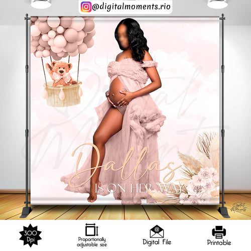 Teddy Bear Balloon Dalals 8x8, events, custom, picture, 8x8, bear, teddy, backdrop