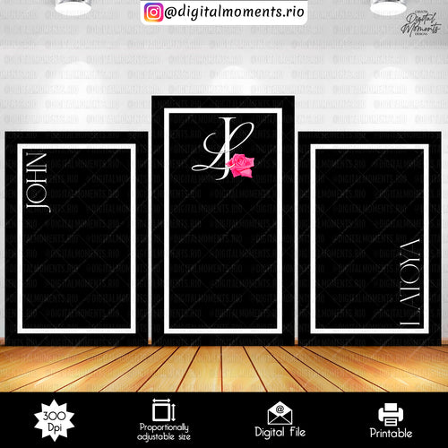 Wedding Latoya 14x14 5, wedding, events, custom, panel, wall, design