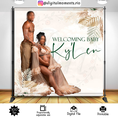 Boho Emerald 8x8 02, boho, events, custom, picture, 8x8, backdrop