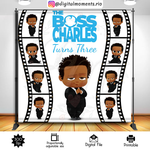 Boss Baby 8x8, events, boss, custom, baby, 8x8, backdrop