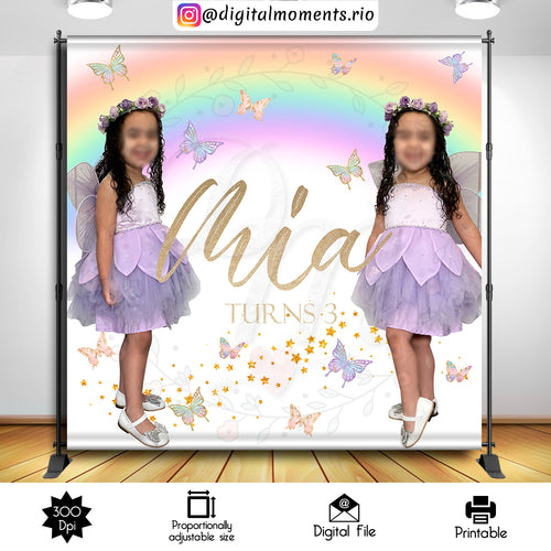 Butterflies Mia 8x8, events, buttlerflies, custom, pictures, 8x8, backdrop