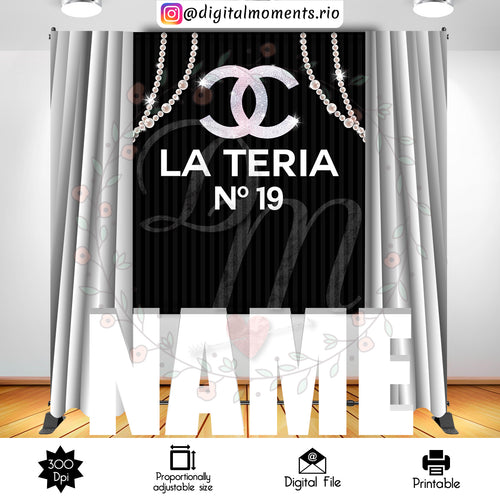 Chanel 5x6, chanel, events, 5x6, custom, backdrop