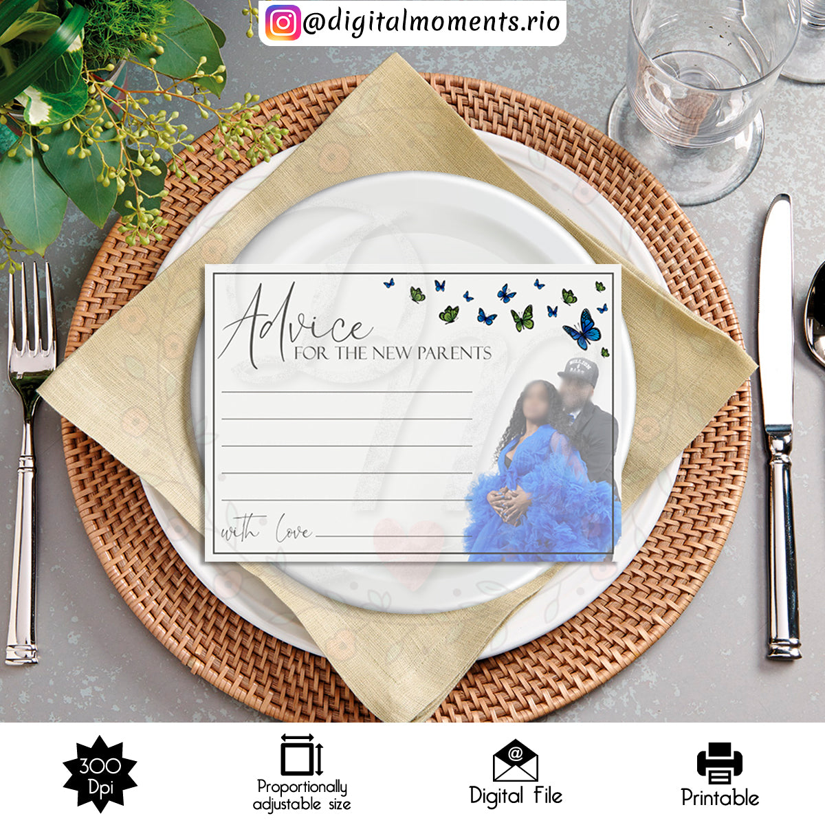 Diseño de menú personalizado para eventos - Archivo digital