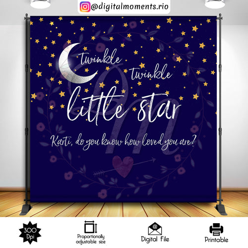 Little Star Blue 8x8, events, custom, twinkle, little, 8x8, star, backdrop
