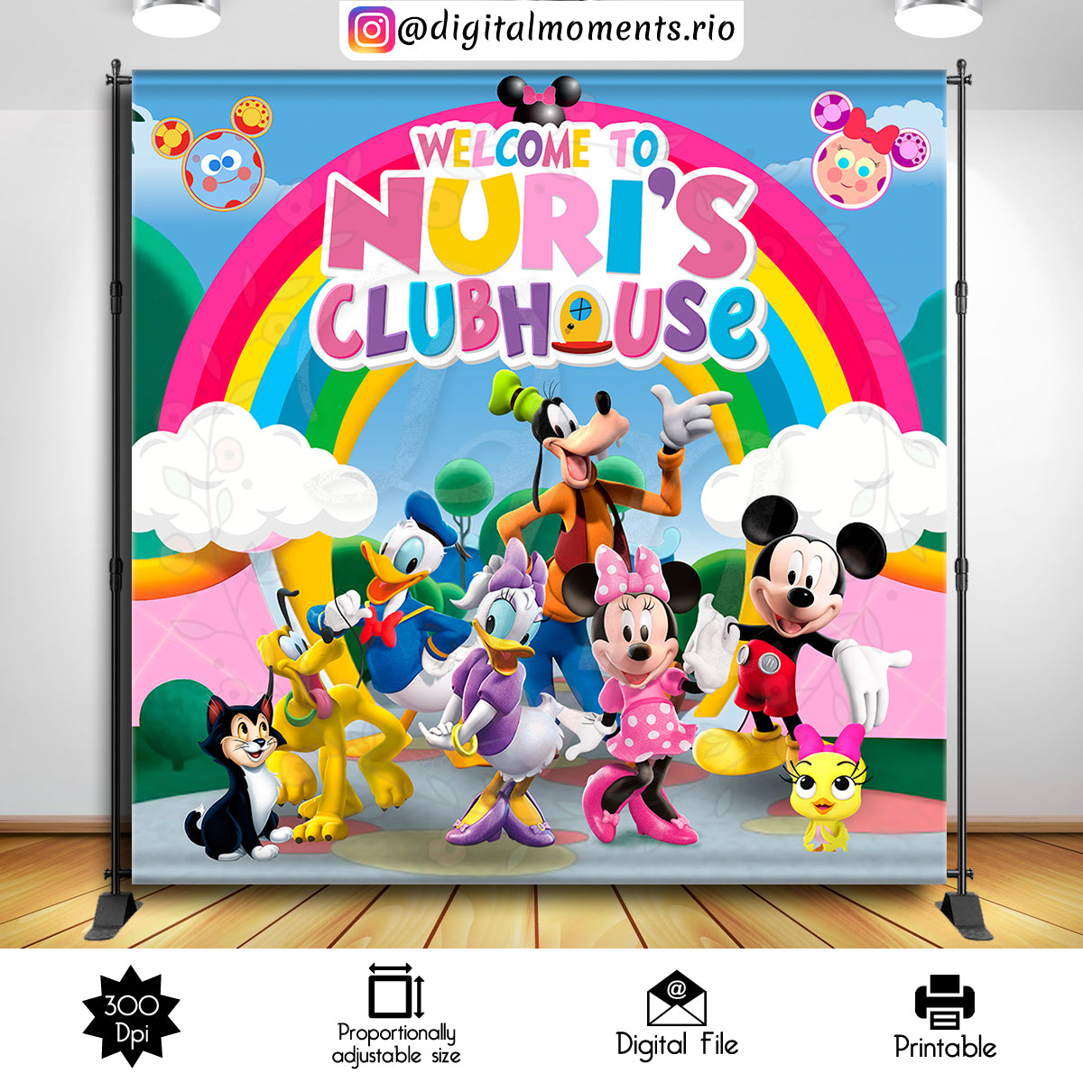 Minnie Mouse 8x8 Custom Backdrop, Custom Digital File | Digital Download for Events for Events. 8x8, arts, backdrop, backdrop-sign, celebrat…