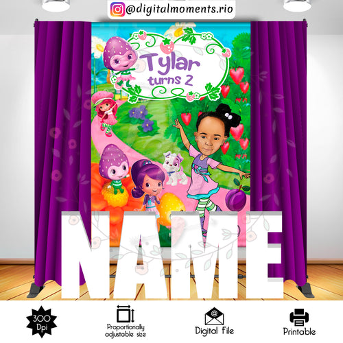 Strawberry 5x7, strawberry, events, shortcake, custom, 5x7, backdrop