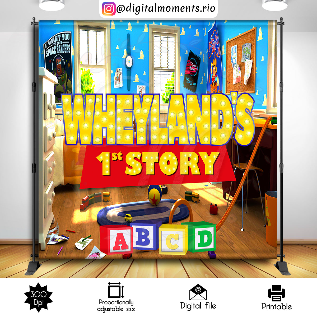 Toy Story 8x8, events, toy, custom, story, 8x8, backdrop