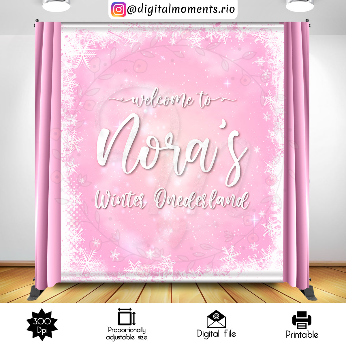 Winter Wonderland Nora 5x7, events, custom, wonderland, 5x7, winter, backdrop