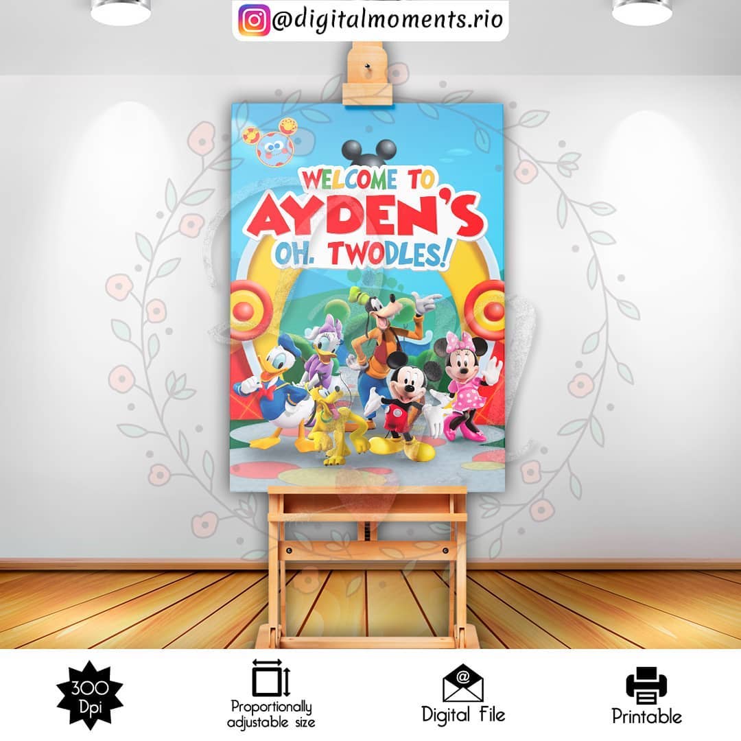 Diseño de cartel de bienvenida personalizado para eventos - Archivo digital