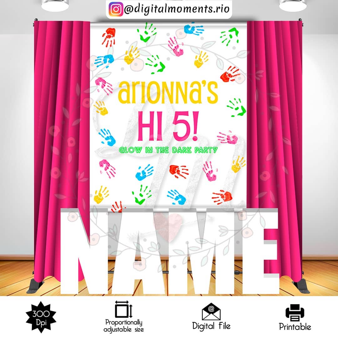 Hi-5 5x6 Custom Backdrop, Digital file only