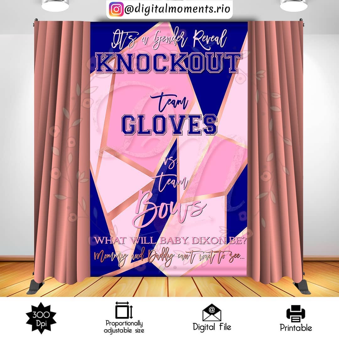 Gender Reveal 5x8 Custom Backdrop, Custom Digital File | Digital Download for Events for Events. 5x8, arts, backdrop, backdrop-sign, celebra…