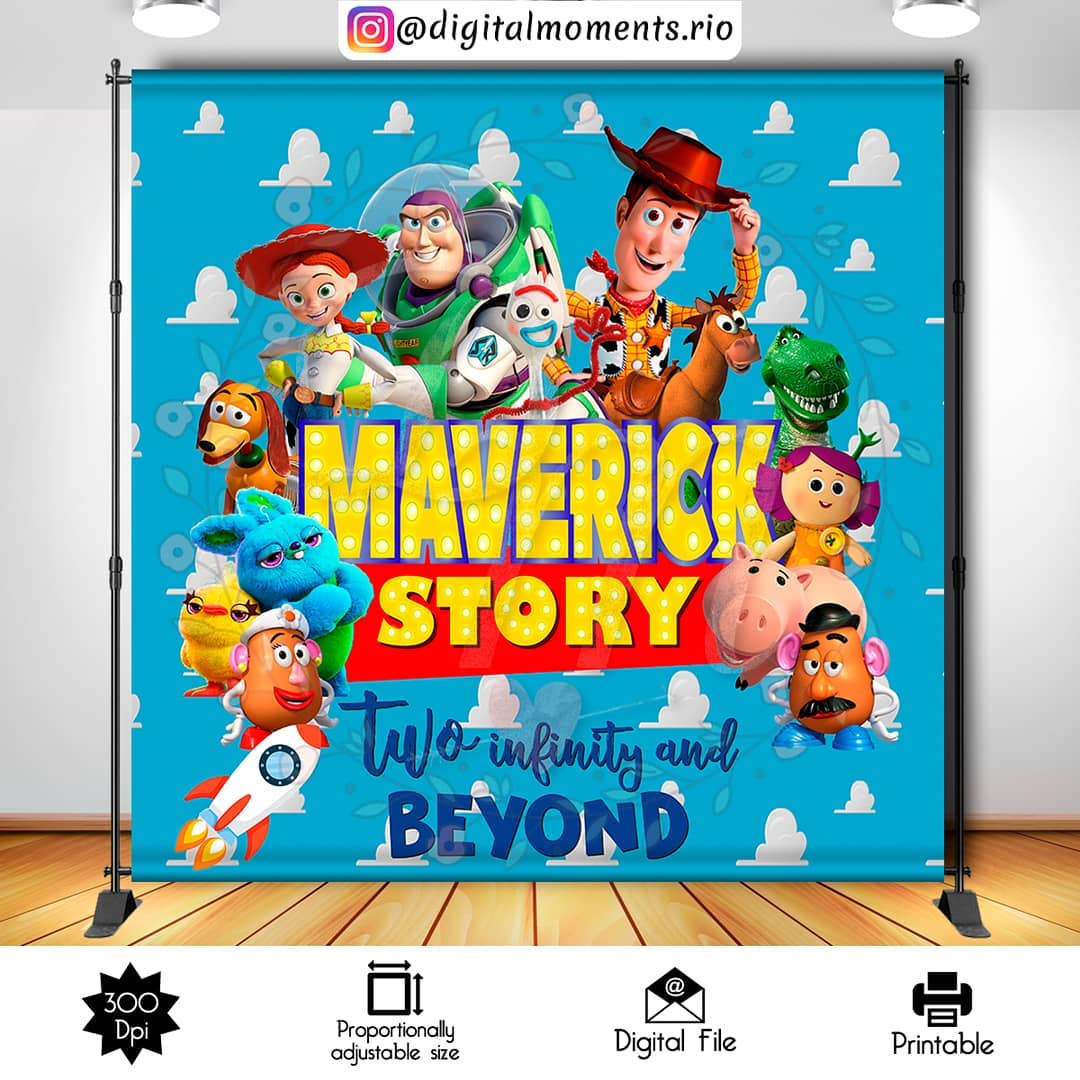 Toy Story 8x8 Custom Backdrop, Custom Digital File | Digital Download for Events for Events. 8x8, arts, backdrop, backdrop-sign, celebration…