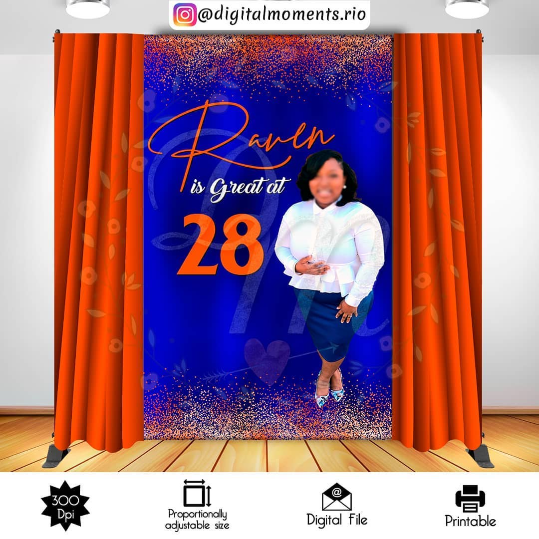 Birthday 5x8 Custom Backdrop with picture, Custom Digital File | Digital Download for Events for Events. 5x8, arts, backdrop, backdrop-sign,…