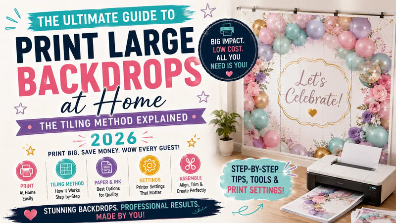 How to Print Large Backdrops at Home (Without a Large Format Printer)