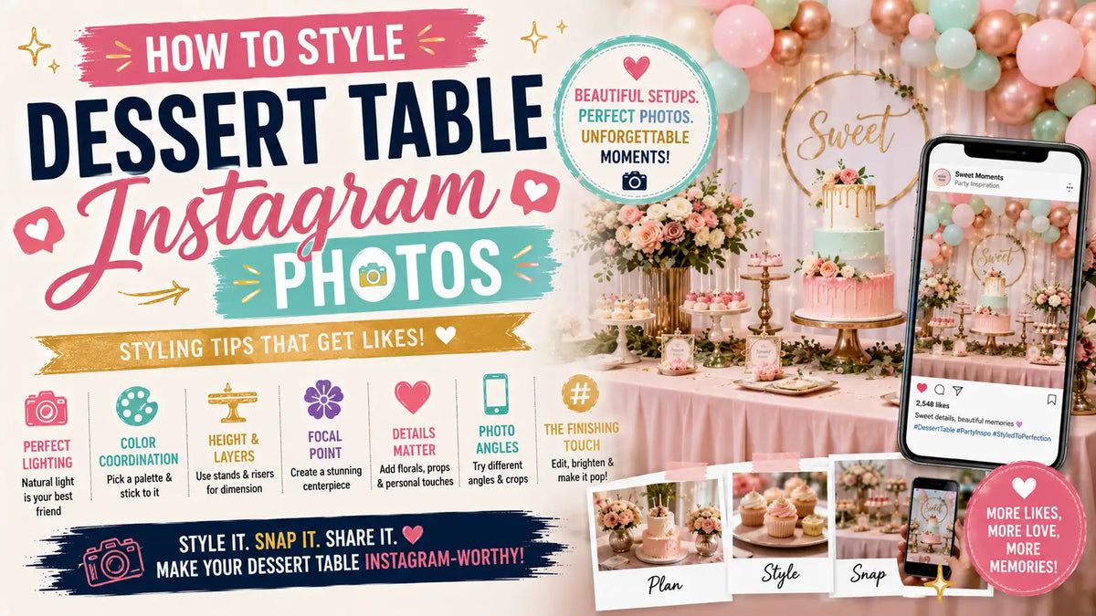 The dessert table is the focal point of your event — make it picture-perfect.