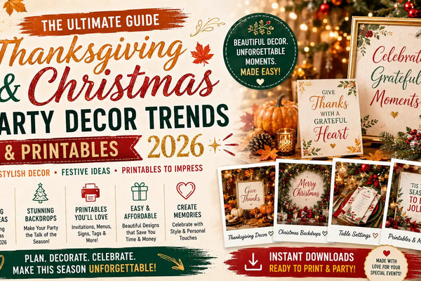 Ultimate Thanksgiving & Christmas Party Decor Trends (2026 Guide)