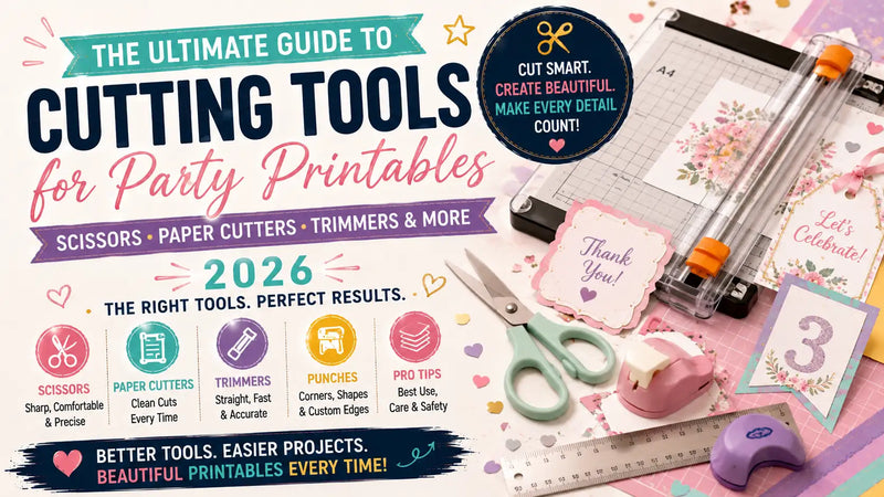 Professional paper trimmer cutting invitations straight