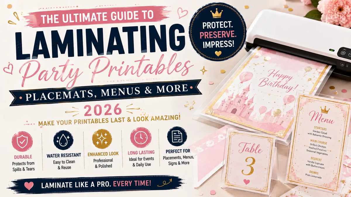 The Ultimate Guide to Laminating Party Printables (2026): Placemats, Menus & Reusable Games
