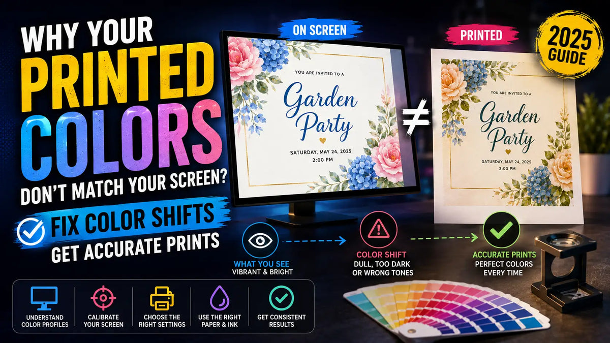 It’s normal for printed colors to look different than your screen