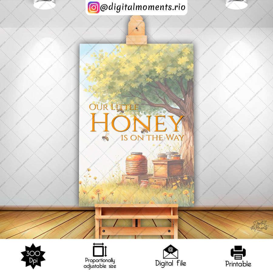Beehive 24x36 Welcome Sign Custom Design, Digital file only | Custom Digital Download for Kids Party or Event