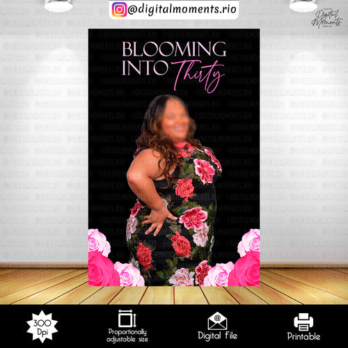 Blooming Into 4x6, events, custom, panel, floral, wall, design
