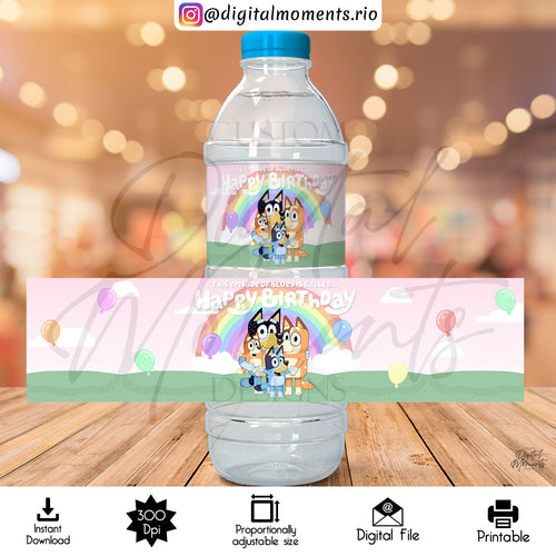 Bluey 8_35x2_08 04  Label Instant, events, 35x2, label, water, bluey, design, instant