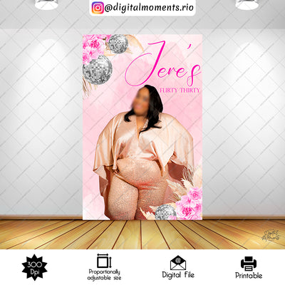 Pink Boho - Panel - Baby Shower