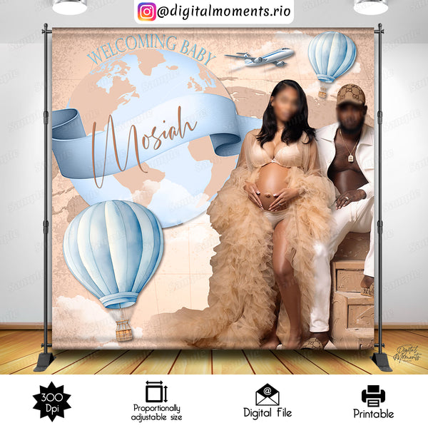 Vintage Travel 8x8 Custom Backdrop with 1 picture, Custom Digital File | Digital Download for Events for Events. 1, 8x8, arts, backdrop, bac…