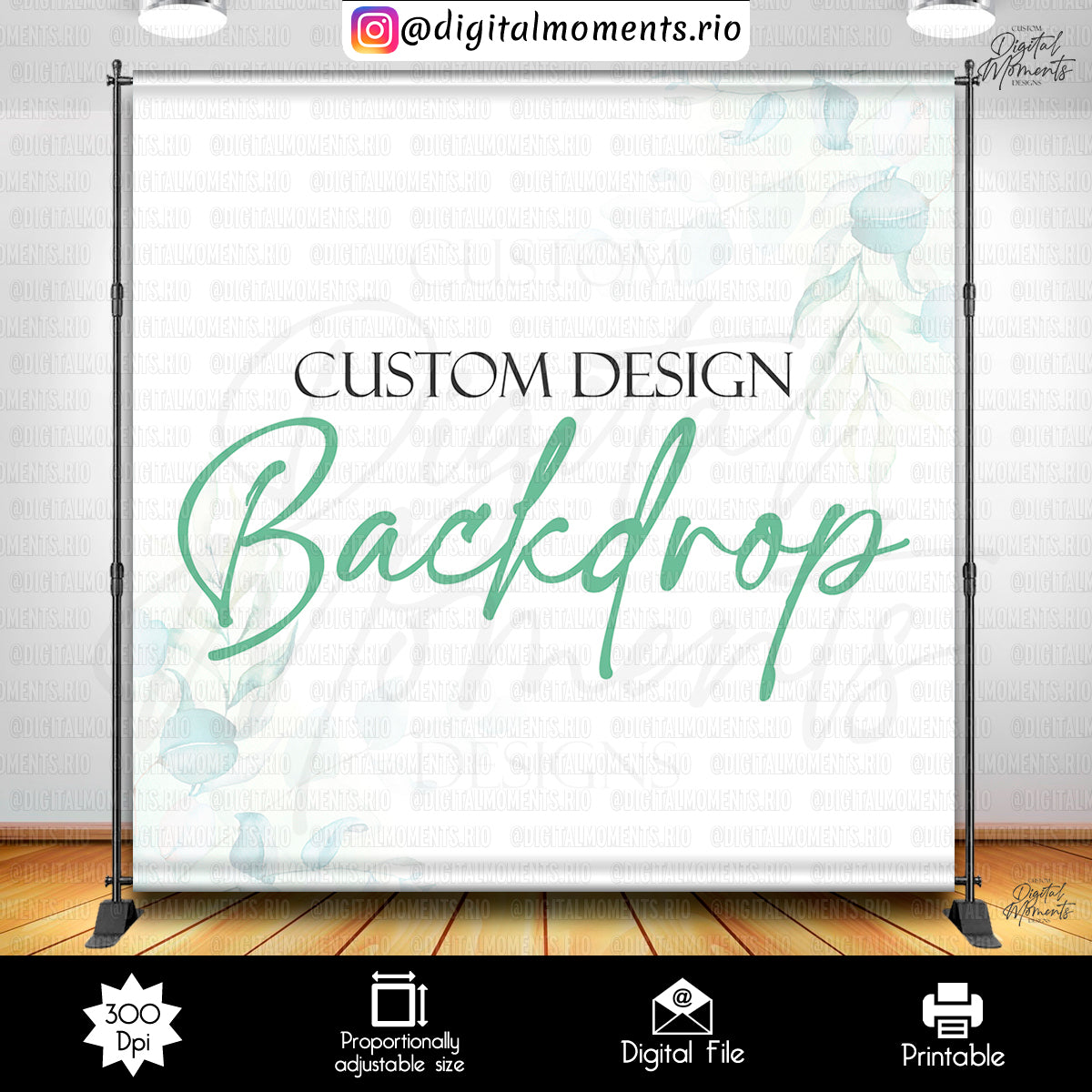 Custom Event Backdrop Design | Digital Download Template – Digital ...