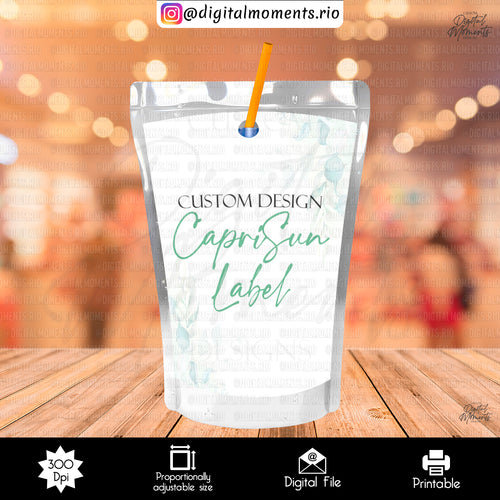 Custom CapriSun Label Design - Digital File | Digital Download for Events