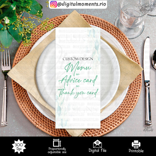 Custom Thank You Card Design - Digital File | Digital Download for Events