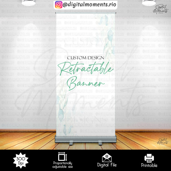 Custom Retractable Banner Design - Digital File | Digital Download for Events for Events. arts, banner, celebration, custom, design, digital…