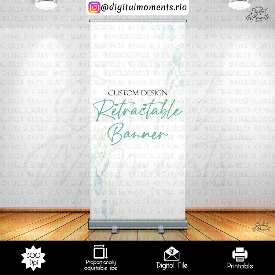 Custom Retractable Banner Design - Digital File | Custom Digital Download for Kids Party or Event
