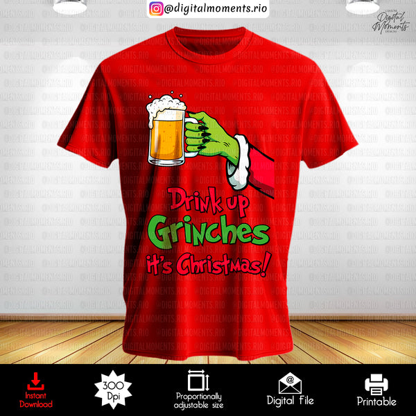 Drink Up Grinches - Christmas Clipart Pack - Instant Download