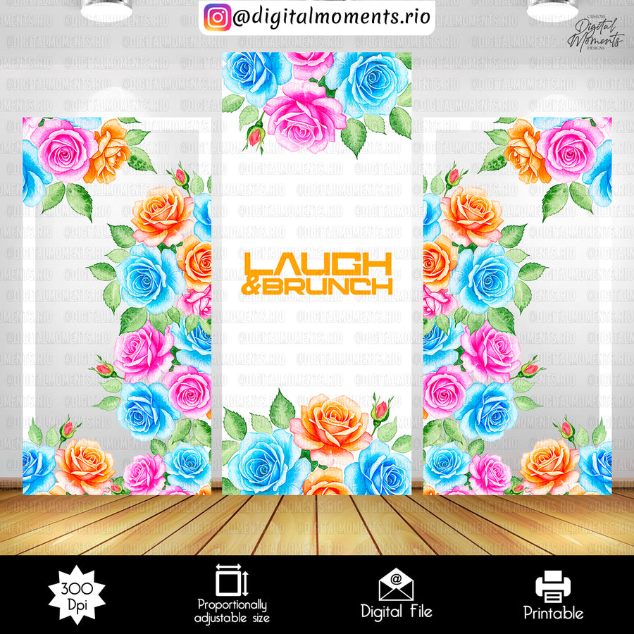 Floral Panels Panel Wall Custom Design, Custom Digital Fi...
