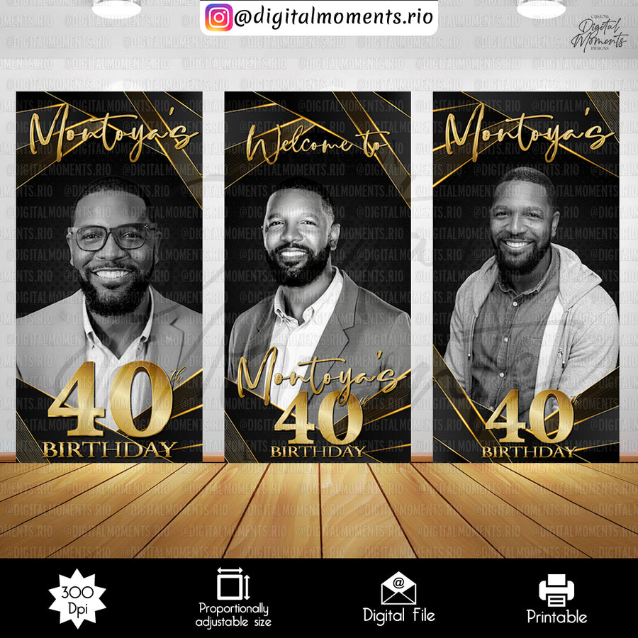 Birthday Panel Wall Custom Design, Custom Digital File | ...